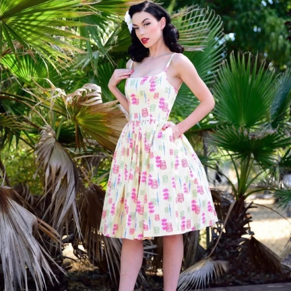 Pinup Couture Tiki Jenny Swing Dress Size 2X
